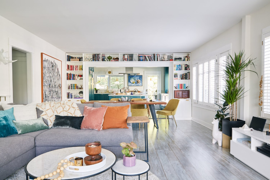 Modern Living Room Ideas with Studio Palomino, bohemian style, work of art