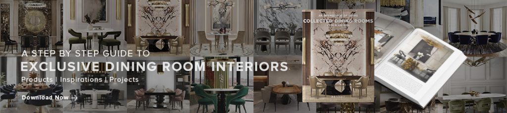 Banner of exclusive dining room interiors: products, inspirations and projects.