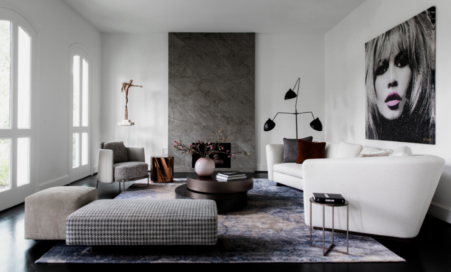Nina Magon: Modern Living Room. Living room designed according to a modern european design aesthetic.